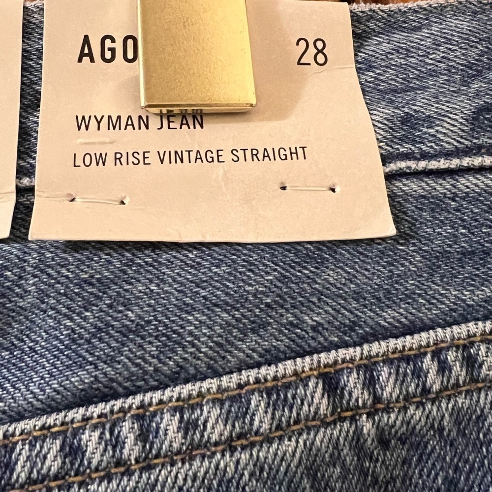 Agolde Jeans Wyman Straight Leg‎ Low Rise Classic 90s Sz 28 - Picture 8 of 9